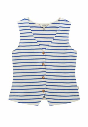 REGULAR FIT - PREMIUM - Weste - blue stripe