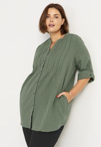 Cellbes of Sweden IN SEERSUCKER - Tunic - khaki green striped