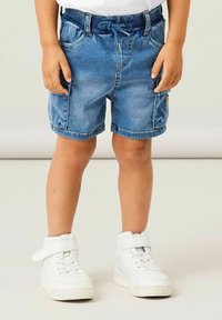 Name it - Denimové šortky - medium blue denim Miniatúrny obrázok 1