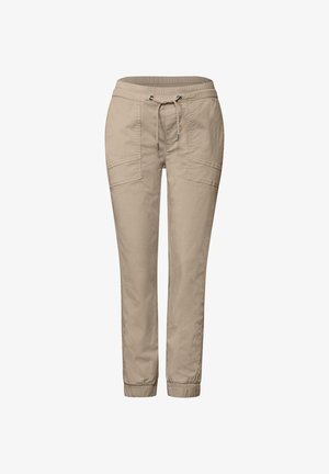 Street One, SLIM-LEG PANTS IN PAPER-TOUCH QUALITY - Bukser - cobble stone