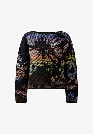 Oui, PULLOVER - Jumper - lilac yellow