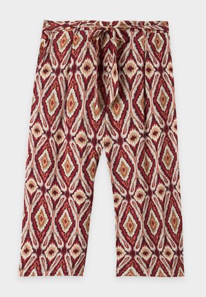 ONLY Carmakoma, CARMIKASI CULOTTE BELT PANTS - Παντελόνι - brick red
