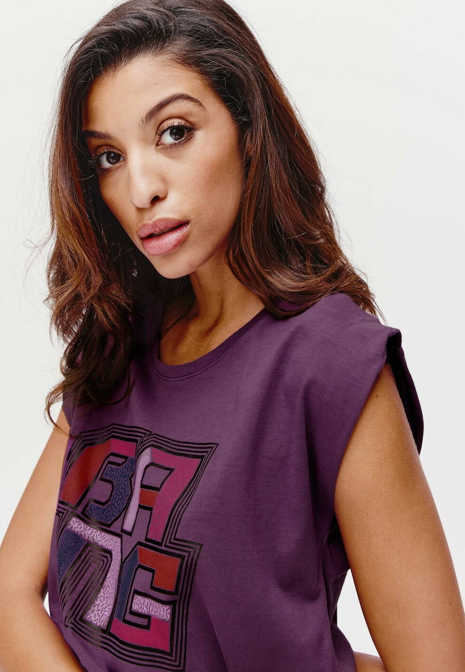 tee shirt violet femme