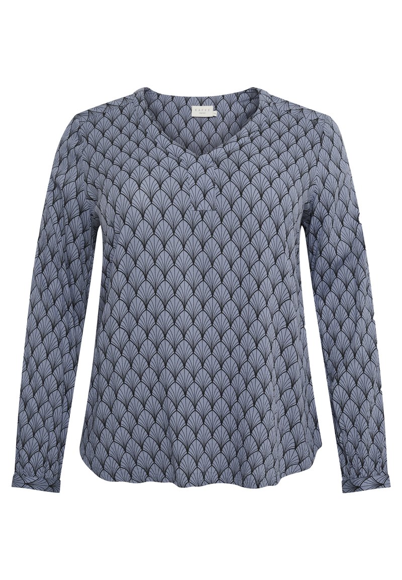 Kaffe Curve Longsleeve blauw