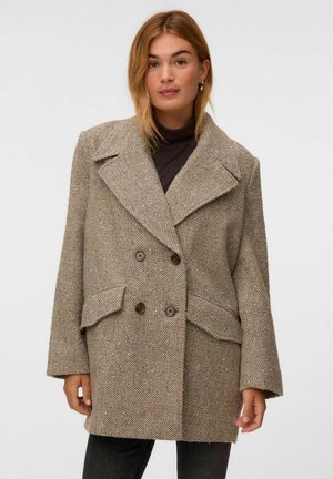 Vero Moda JACKET AWCORALINE JACKET - Krátky kabát - sand