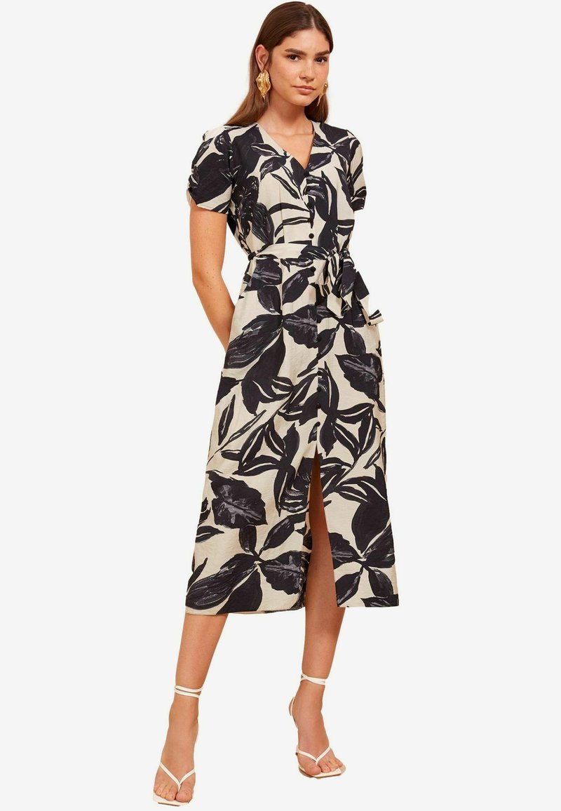 Friends Like These SHORT SLEEVE REGULAR FIT - Rochie tip cămașă - black white