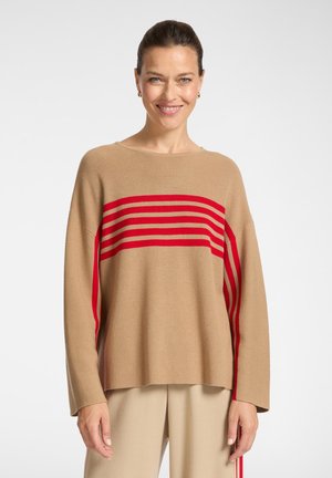 CON COLLO STACCABILE - Strickpullover - marrone