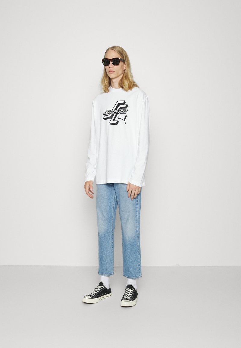 Puma SANTA CRUZ TEE - Top s dlouhým rukávem - white