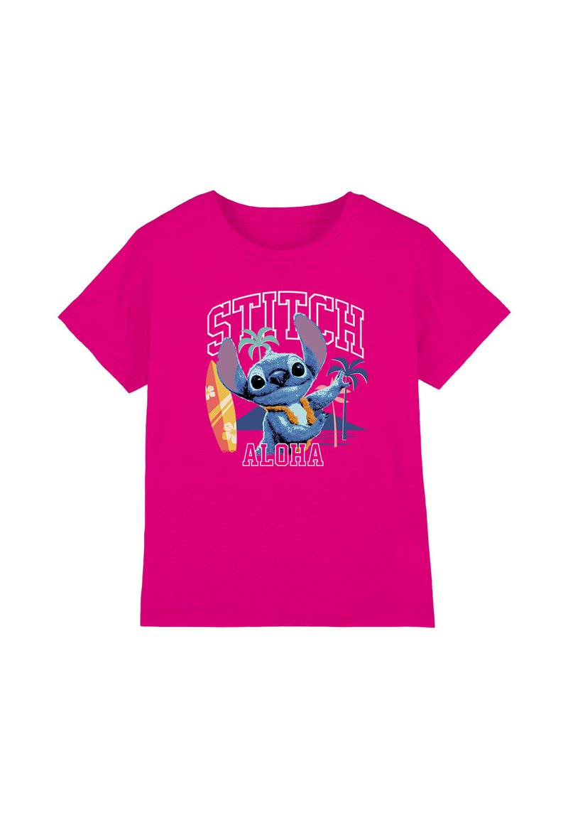 Disney T-shirt print donkerroze