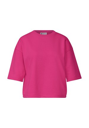 Street One, KURZARM SWEATSHIRT MIT RUNDHALS - T-shirt basique - magenta dream