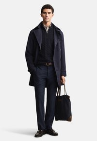 GANT CABLE HALF - Džemperis - evening blue