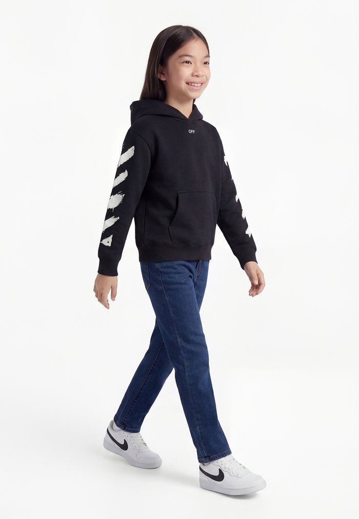 Off-White DIAG PAINT HOODIE UNISEX - Hoodie - black