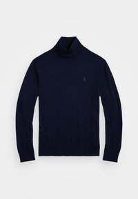 WASHABLE WOOL ROLL NECK JUMPER - Džemperis - hunter navy