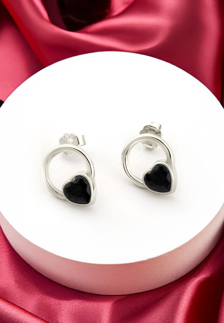 Orecchini A Perno Unisex In Argento 925 Con Motivo Triskele - Cerchio Con Fronzoli - 3