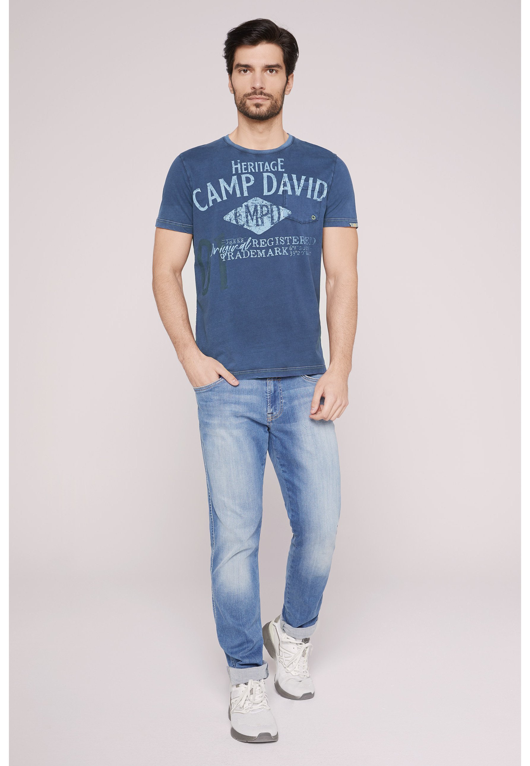 Print T-shirt - blue river 