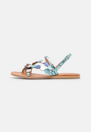 HOLO - T-bar sandals - ciel/multicolor