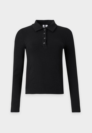 Pieces, Long-sleeved PCKITTE - Poloshirt - black