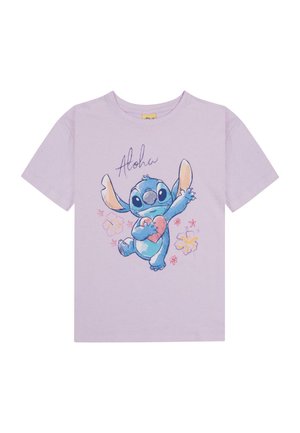 STITCH - Print T-shirt - lila