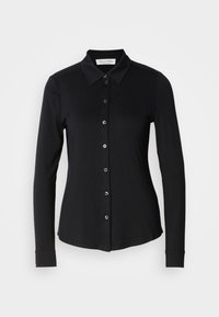 LONG SLEEVE COLLAR BUTTON PLACKET - Chemisier - black