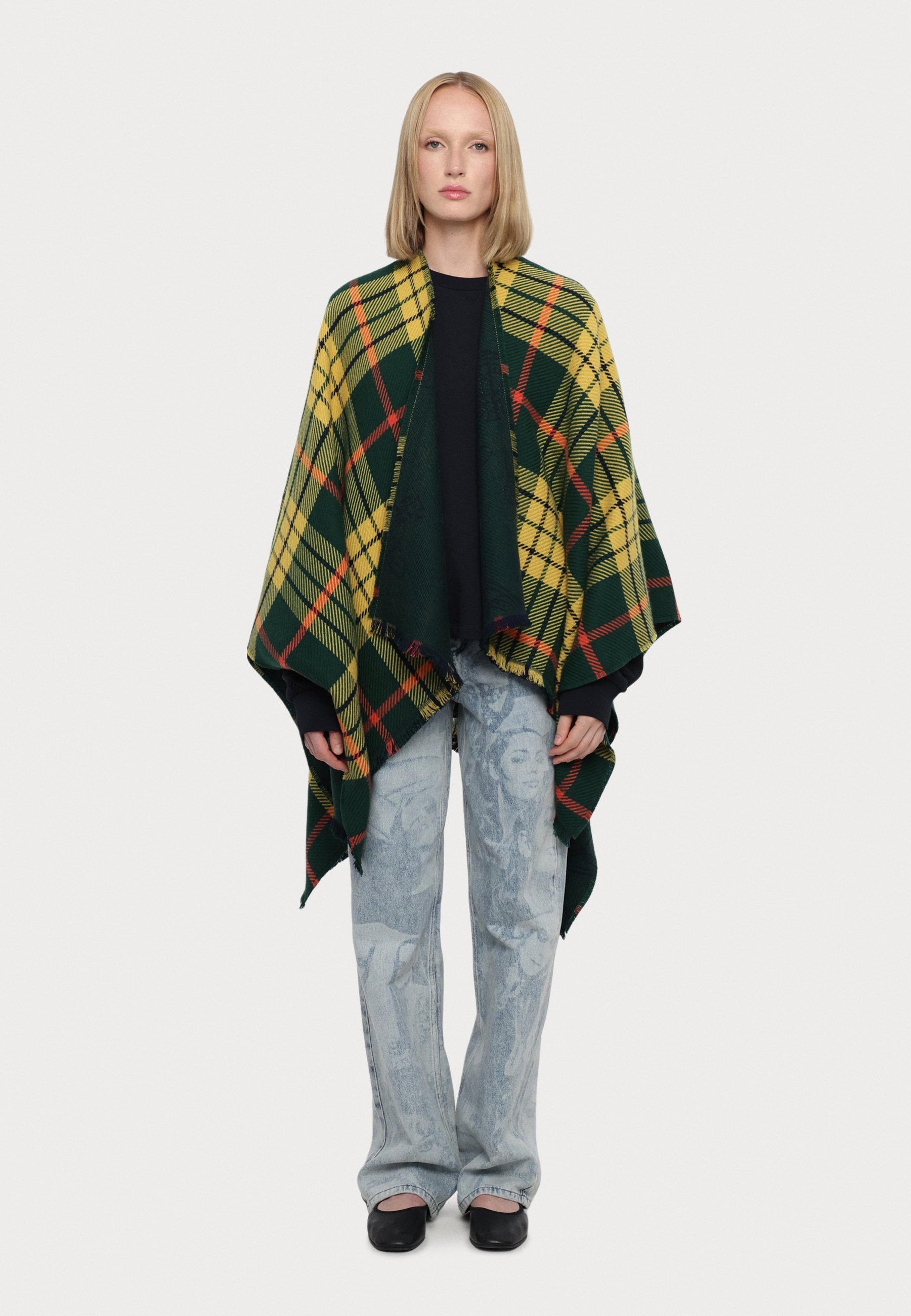 Vivienne Westwood PONCHO - Cape - dark green - Zalando
