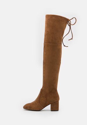 Overknee laarzen - cognac
