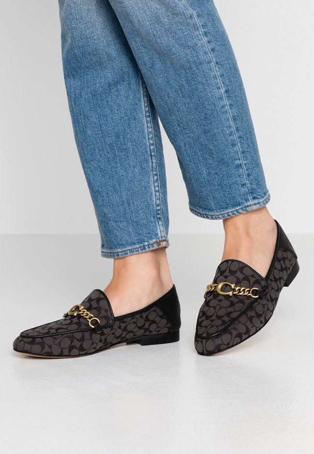 HELENA CHAIN LOAFER SIGNATURE - Slip-ons - black