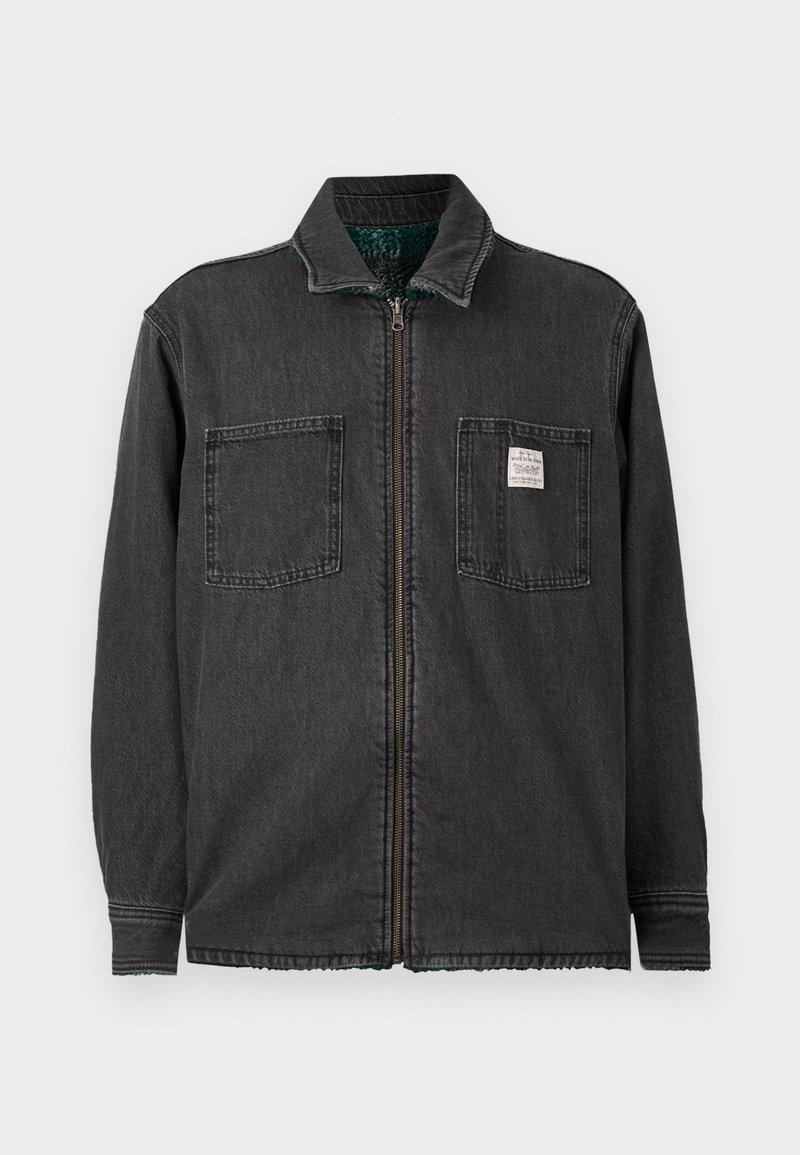 Levi's® Workwear REVERSIBLE SHACKET - Denim jacket - black denim - Zalando