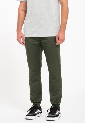 ELASTIC WAIST - Pantalones deportivos - dark green