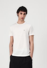 Tommy Jeans SLIM TEE 2 PACK - T-shirt basic - dark night navy/ecru