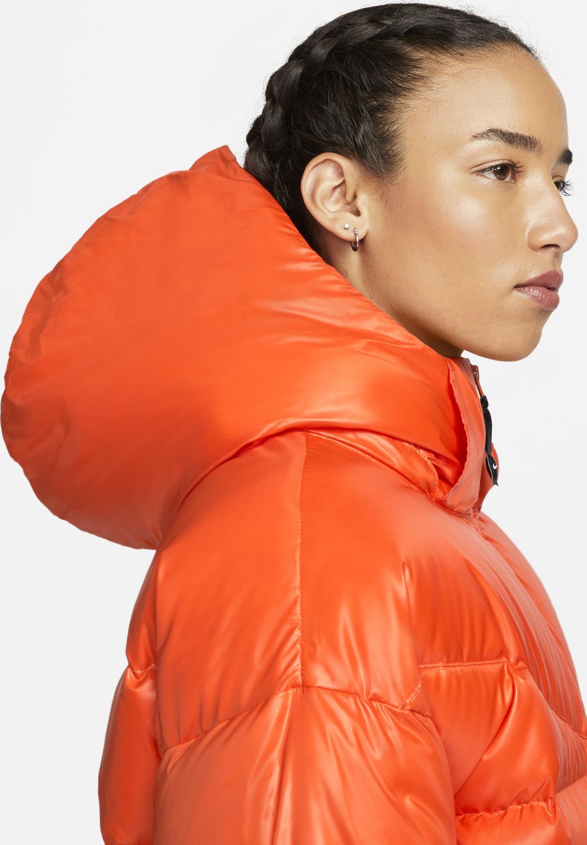 nike puffer jacket orange
