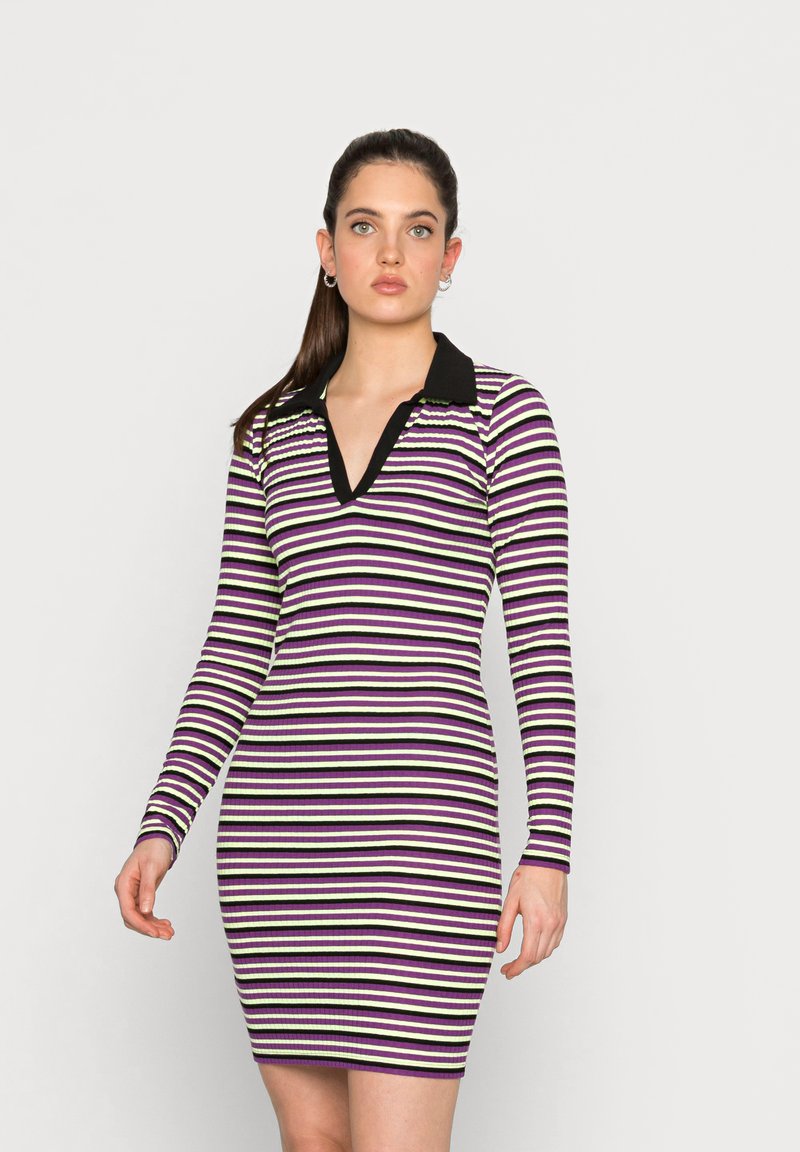 Neon & Nylon NEOSANDRA DRESS - Vestido de malha - black