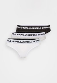 LOGO THONG 3 PACK - Thong - black/white/grey
