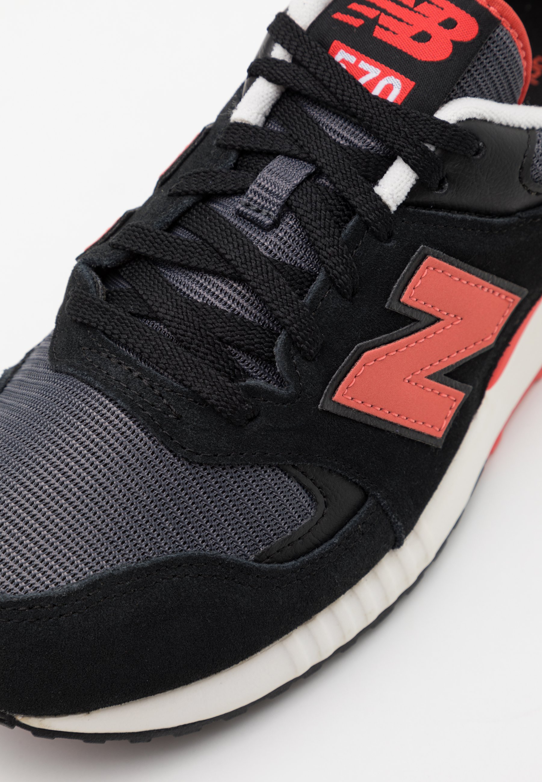 New Balance 570 - Sneaker low - black/red/schwarz - Zalando.de