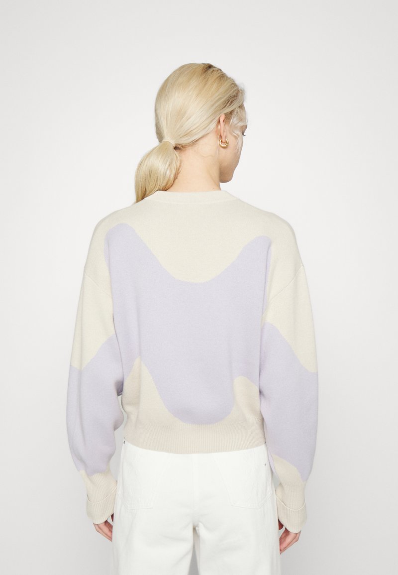 Damen Strickjacken | Marimekko TIETO LOKKI Strickpullover off white/lavender/offwhite - AA31208 Damen Strickjacken | Marimekko TIETO LOKKI Strickpullover off white/lavender/offwhite - AA31208