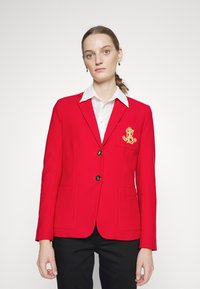 Lauren Ralph Lauren BULLION JACQUARD BLAZER - Blazer - lipstick red