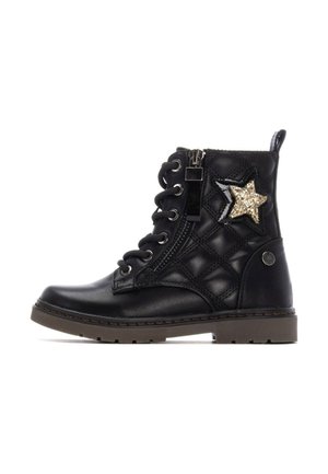 Botines con cordones - black