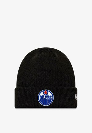 New Era, EDMONTON OILERS NEW ERA NHL CUFF KNIT BEANIE SCHWARZ UNISEX - Beanie - schwarz
