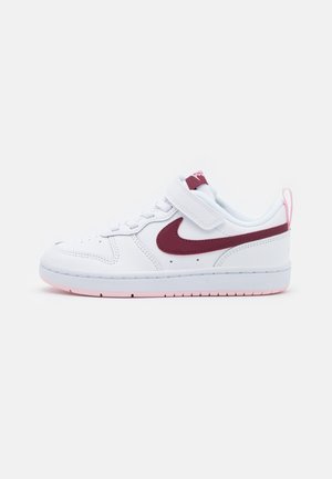 COURT BOROUGH UNISEX - Baskets basses - white/dark beetroot