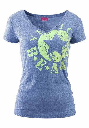 T-shirts print - mottled blue