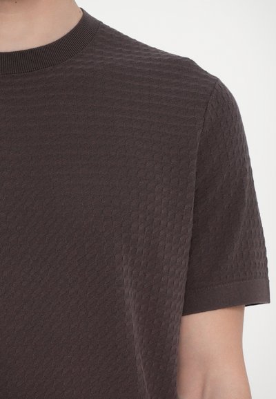 Theory DAMIAN TACTILE - Maglione - dark mocha