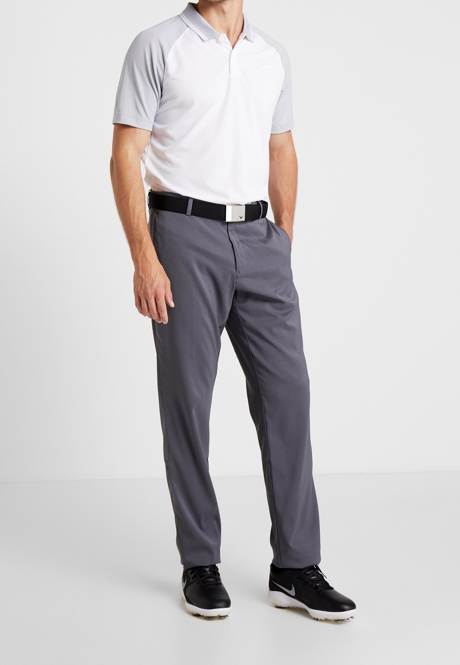 nike grey golf trousers