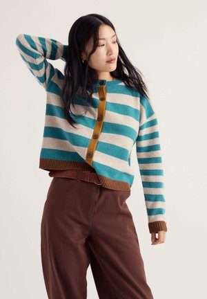 Seasalt Cornwall, SEASALT CORNWALL PINWELL CARDIGAN - Gilet - blue - bright shape estuary mix