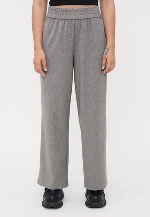 ONLELISE WIDE PULL UP  - Pantalon classique - rock ridge/white melange