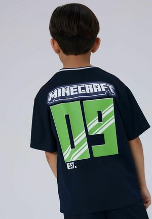 Name it, MINECRAFT - Nyomott mintás póló - navy blazer