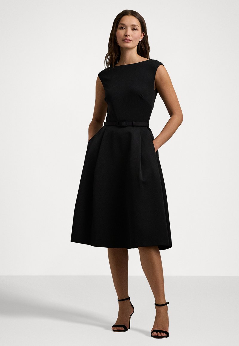 Ralph Lauren Belted Cocktail Dress Blue Floral Short Sleeve Day Dress By  Polo Ralph Lauren Rent