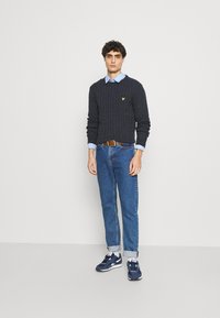 Lyle & Scott CABLE JUMPER - Vesta - dark navy marl