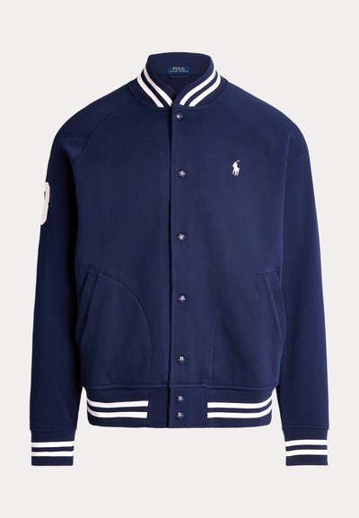 Polo Ralph Lauren TRIPLE PONY FLEECE BASEBALL JACKET - Zip-up sweatshirt - newport navy