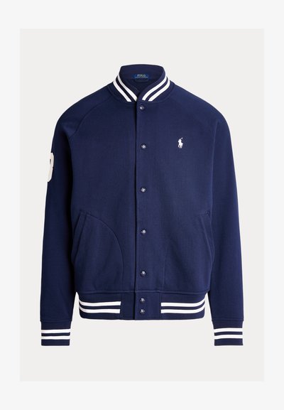 Polo Ralph Lauren TRIPLE PONY FLEECE BASEBALL JACKET - Sweat zippé - newport navy