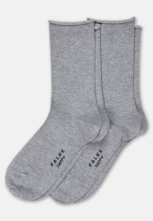 FALKE HAPPY 2-PACK - Sokker - light grey melange