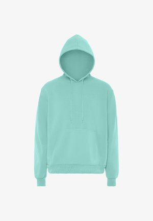 Mürgine kapuutsiga dressipluus, millel on ees tasku, nööriga kapuuts, pikad varrukad ja soonikkoes mansetid. Sile tekstuur, lõdva disainiga.